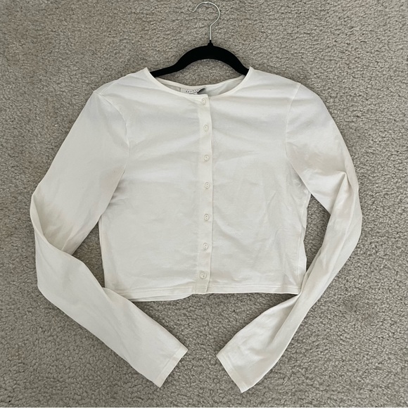 TopShop Cropped Long Sleeve - Picture 1 of 4